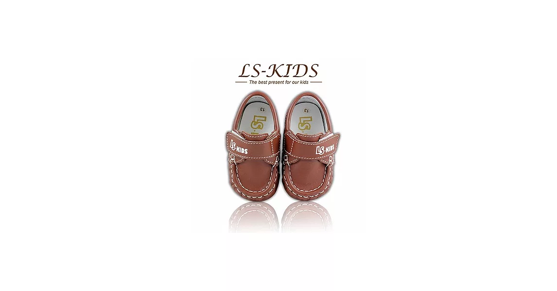 【LS-KIDS】 手工精緻學步鞋-寶寶雷根鞋系列-巧克力棕13巧克力棕