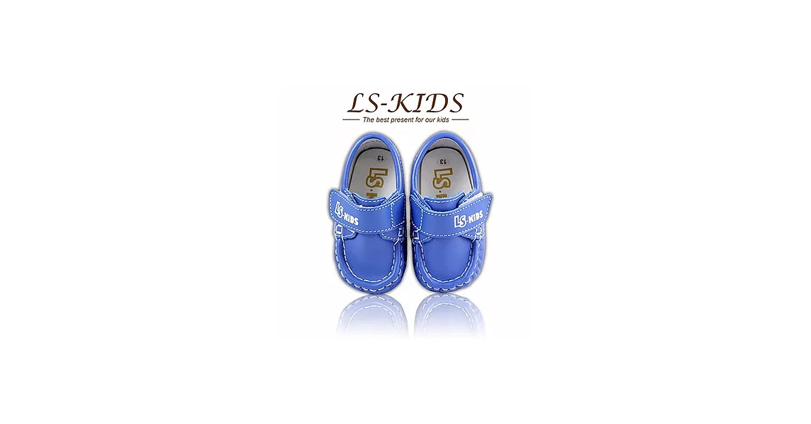 【LS-KIDS】 手工精緻學步鞋-寶寶雷根鞋系列-海軍藍  13海軍藍