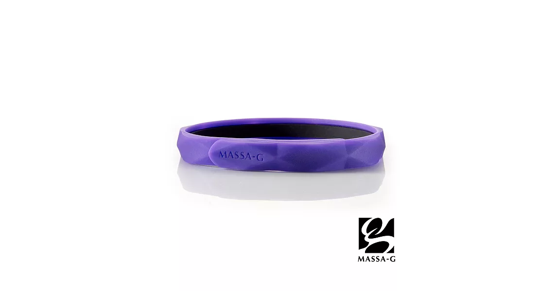 MASSA-G【Argyle炫彩之環-炫紫】鍺鈦手環