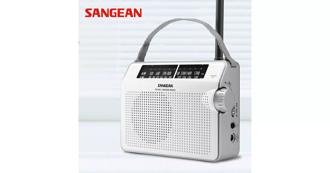 山進收音機SANGEAN-二波段復古收音機(調頻/調幅)PR-D6