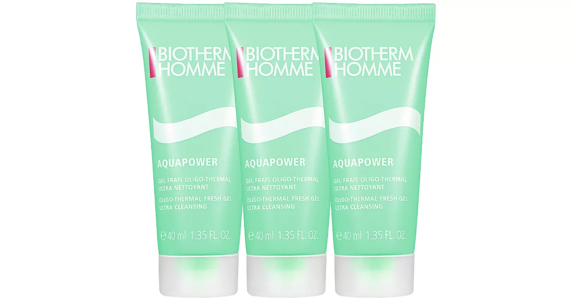 BIOTHERM 碧兒泉 男仕活泉多水潔面露(40ml)*3