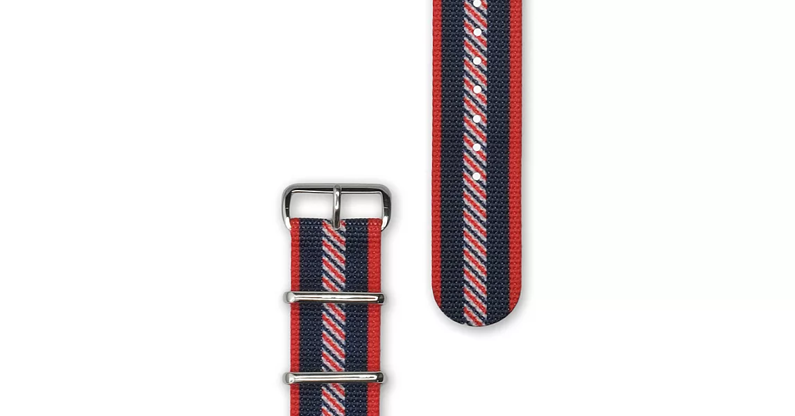 HYPERGRAND - 22MM Varsity NATO STRAP 瓦思堤學院錶帶 (銀釦)