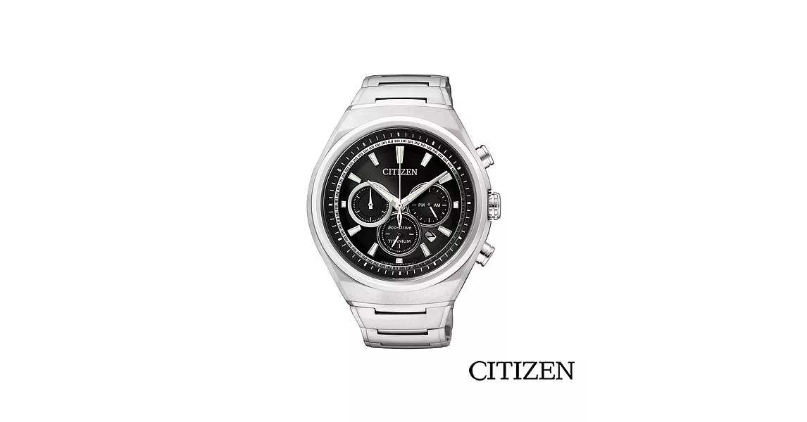 CITIZEN 星辰 超級鈦三眼計時腕錶 CA4021-51E