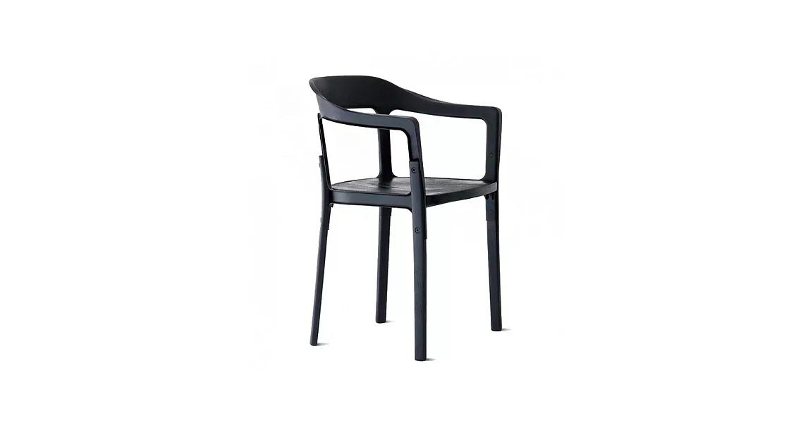Steelwood chair 單椅(暗夜黑)