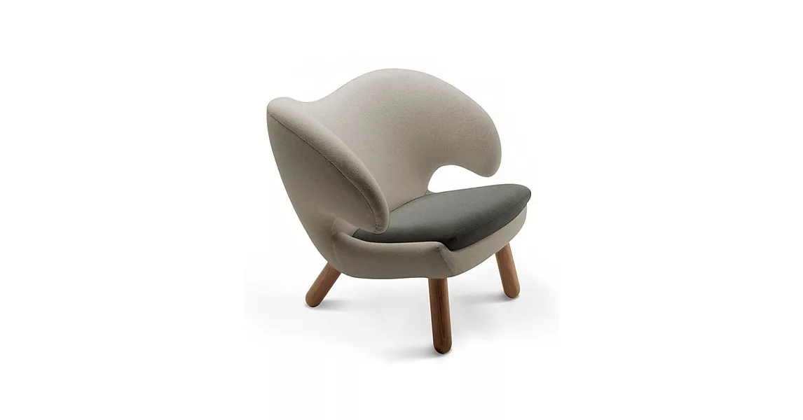 Pelican Chair「鵜鶘椅」（無釦／胡桃木／#155#180）