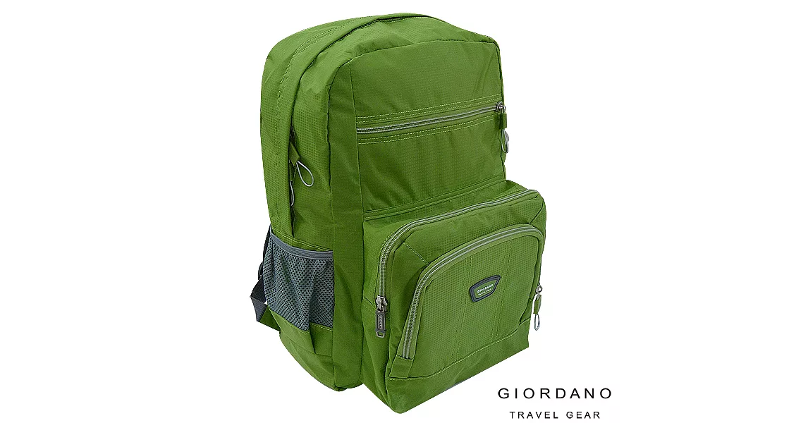 GIORDANO ~ 佐丹奴 休閒格紋多功能兩用肩斜背包(蘋果綠)