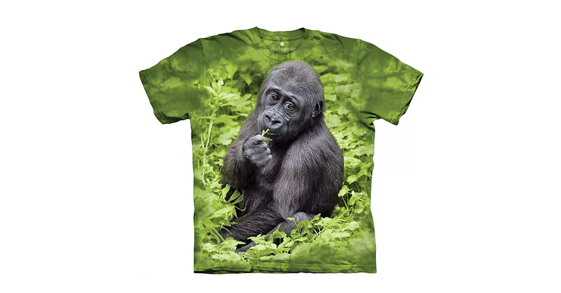 【摩達客】美國進口The Mountain Smithsonian系列 猩猩Kojo 純棉環保短袖T恤[現貨+預購]S大人版
