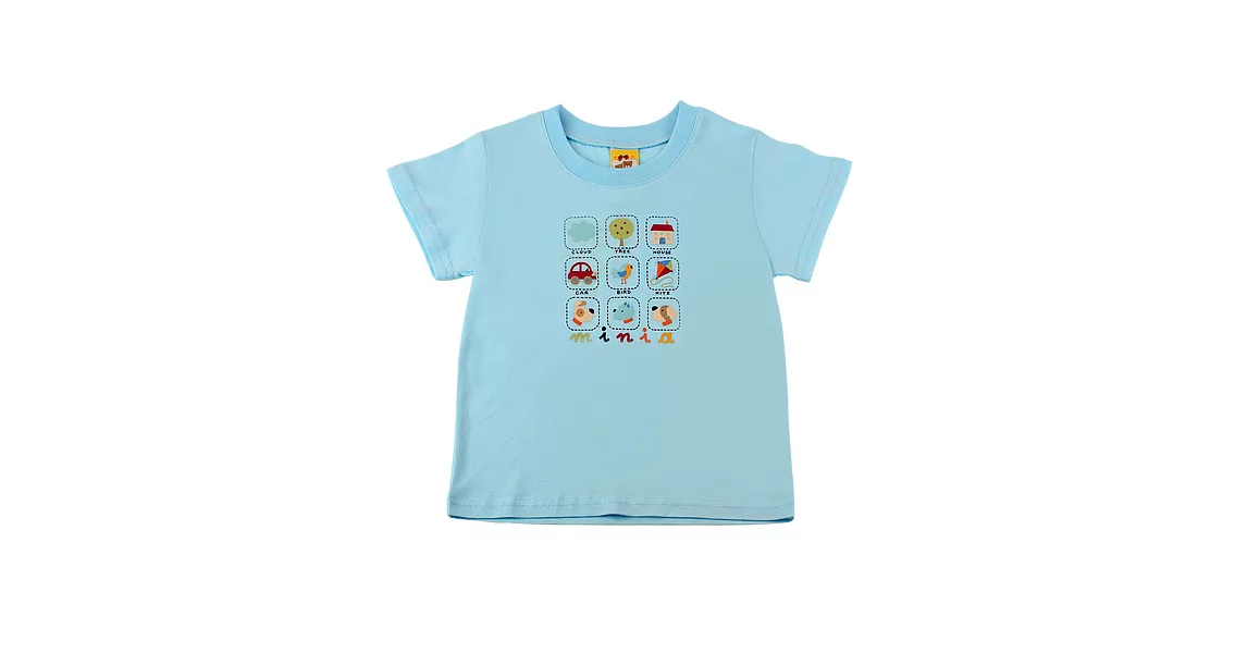 【愛的世界】純棉圓領短袖T恤-台灣製-115灰藍色