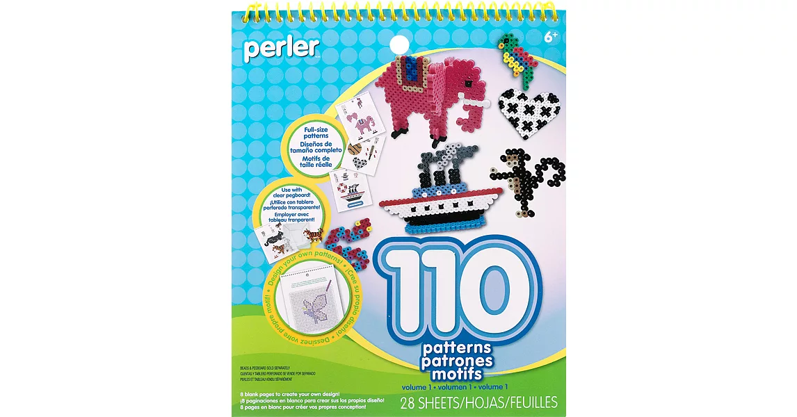 《Perler 拼拼豆豆》一比一造型圖案創意拼豆書(第一彈)