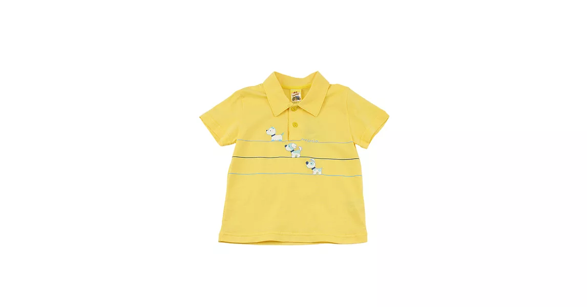 【愛的世界】純棉短袖POLO衫-台灣製-115黃色