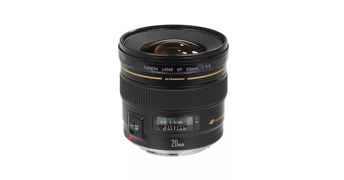 (公司貨)Canon EF 20mm F2.8 USM 超廣角定焦鏡頭-送TOKO濾鏡(72)+大吹球清潔組+LP1專業拭鏡筆