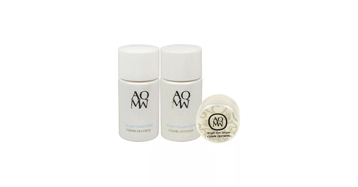 COSME DECORTE黛珂 AQMW美 白亮眼精巧三件組