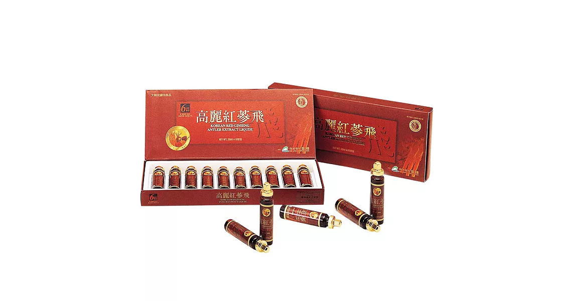 金蔘-6年根韓國高麗紅蔘飛(20ml*10瓶)