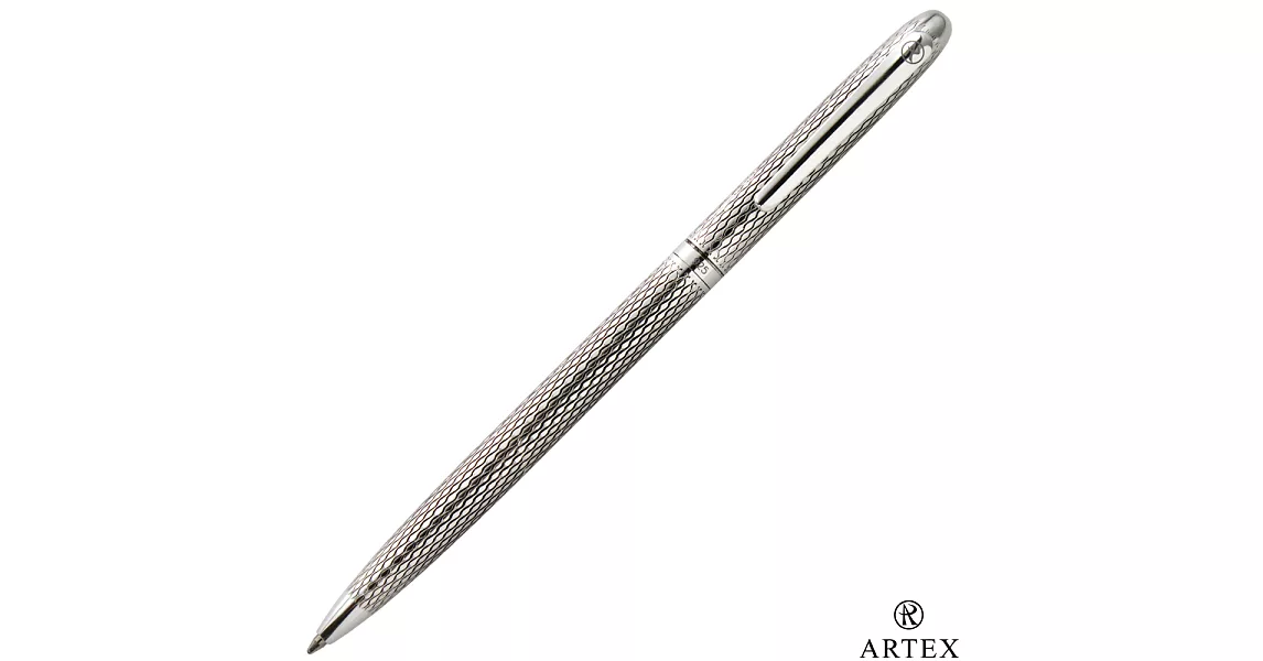 ARTEX 925純銀窄版原子筆 共3款任選菱格紋