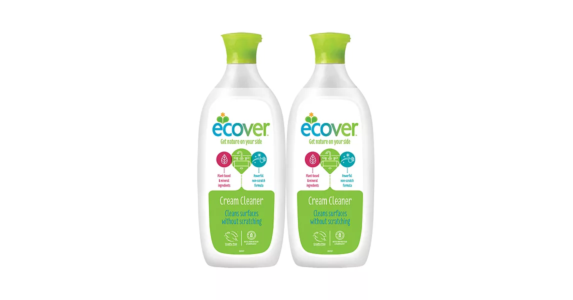 【ECOVER宜珂】全效萬用除垢天然去污乳(500ml*2罐)