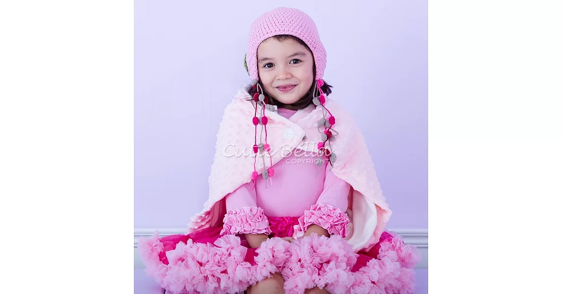 Cutie Bella蓬蓬裙Rose Pink/Light Pink(130cm)