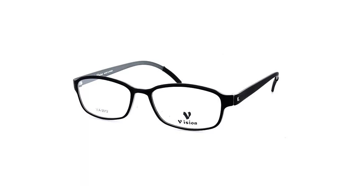 【大學眼鏡】VISION 繽紛潮流 流行方框粗邊平光眼鏡VA-2014-C10灰淺藍