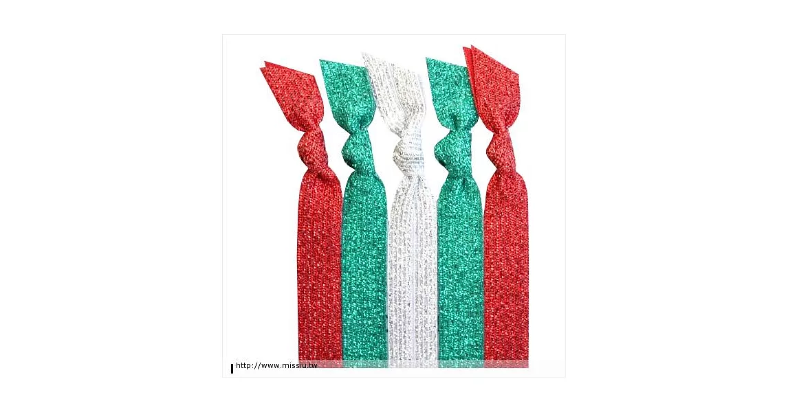 EMI❤JAY 美國知名手工髮飾手環 2+Print -  CHRISTMAS TINSEL