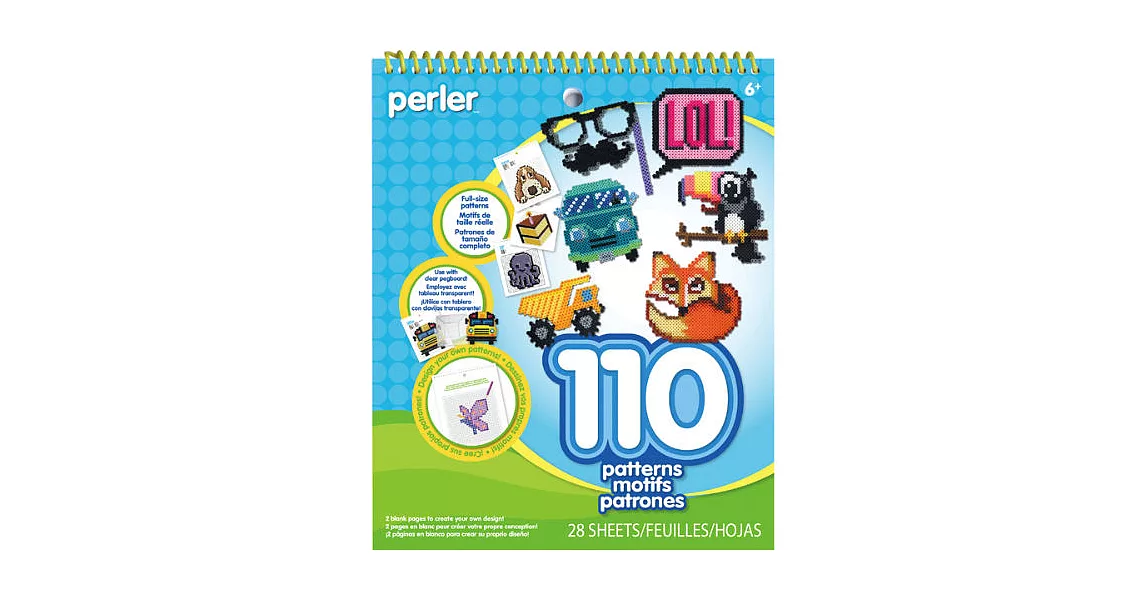 《Perler 拼拼豆豆》一比一造型圖案創意拼豆書(第五彈)