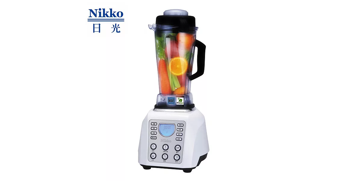【NIKKO日光】數位全營養調理機BL-168(白/紅/金)白色