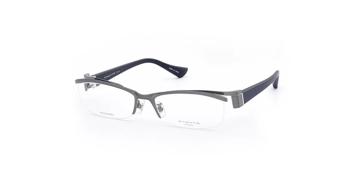 【大學眼鏡】syun kiwami 都會商務 精湛工藝日系方框平光眼鏡KM1164M-55/435銀