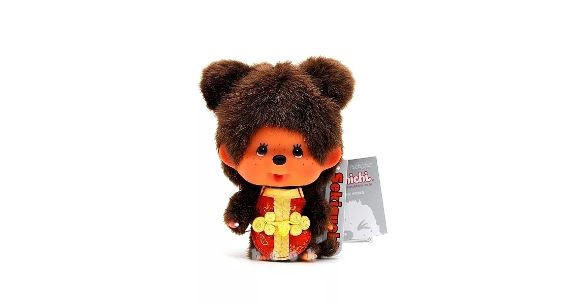 日本Sekiguchi夢奇奇MONCHHICHI【唐裝女孩】吊飾