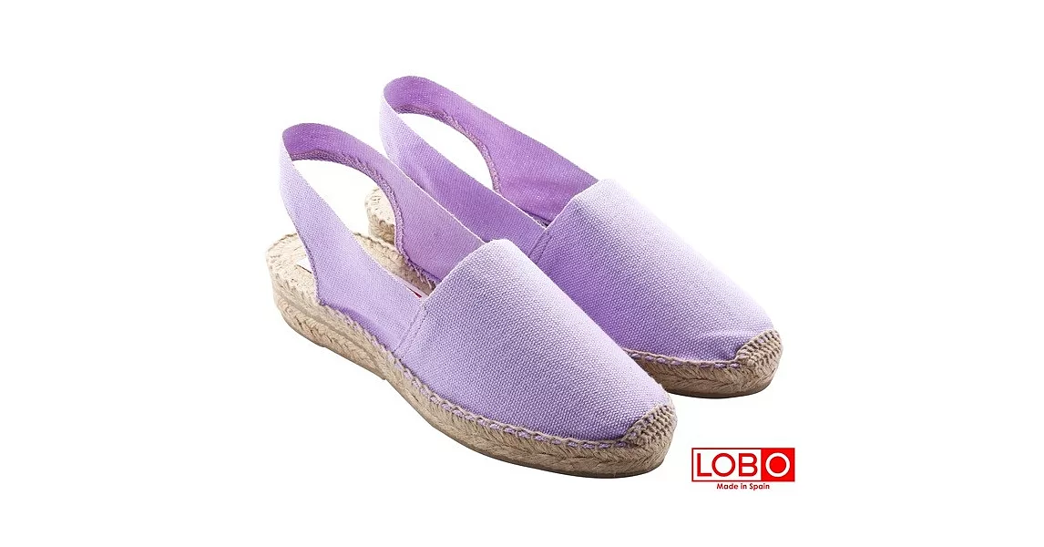 【LOBO】西班牙百年品牌Sandalia楔型低跟草編鞋-淺紫色41淺紫色