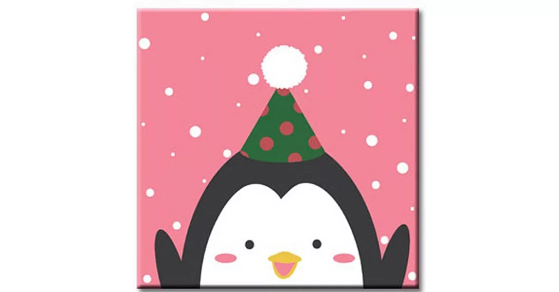 LOVIN 超萌韓版數字油畫 聖誕企鵝(12) 1幅