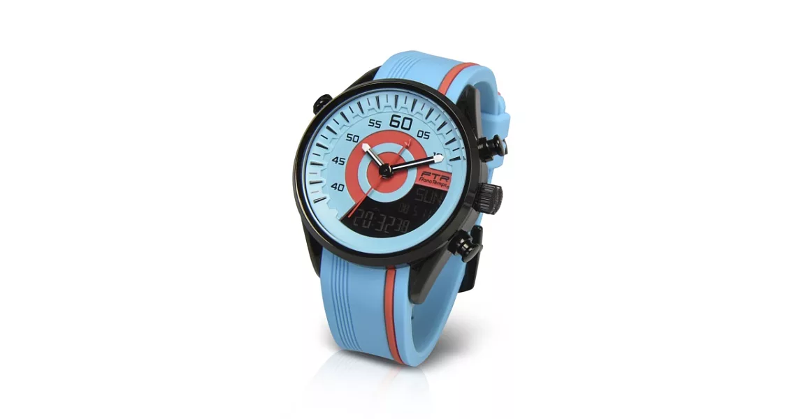 【Flightline】全新超帥氣的Racing 賽車腕錶系列 腕錶 (Saxe Blue)