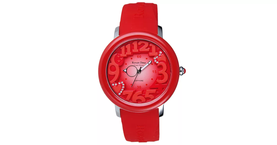 Roven Dino羅梵迪諾   漫步星雲時尚輕質量腕錶-紅
