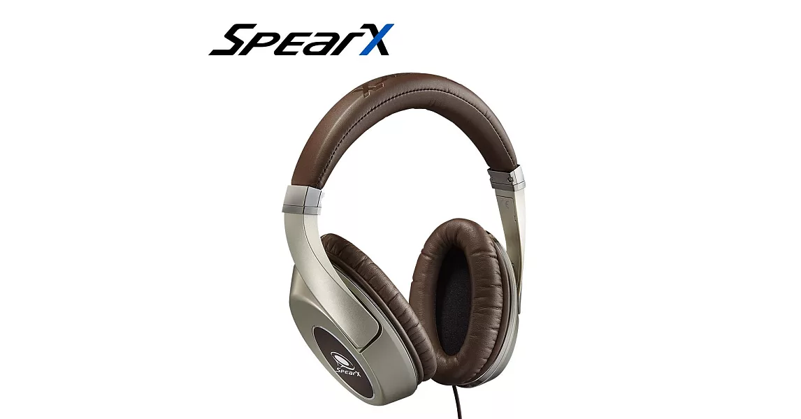SpearX 品味經典 D系列音樂耳機D1(經典咖啡金)