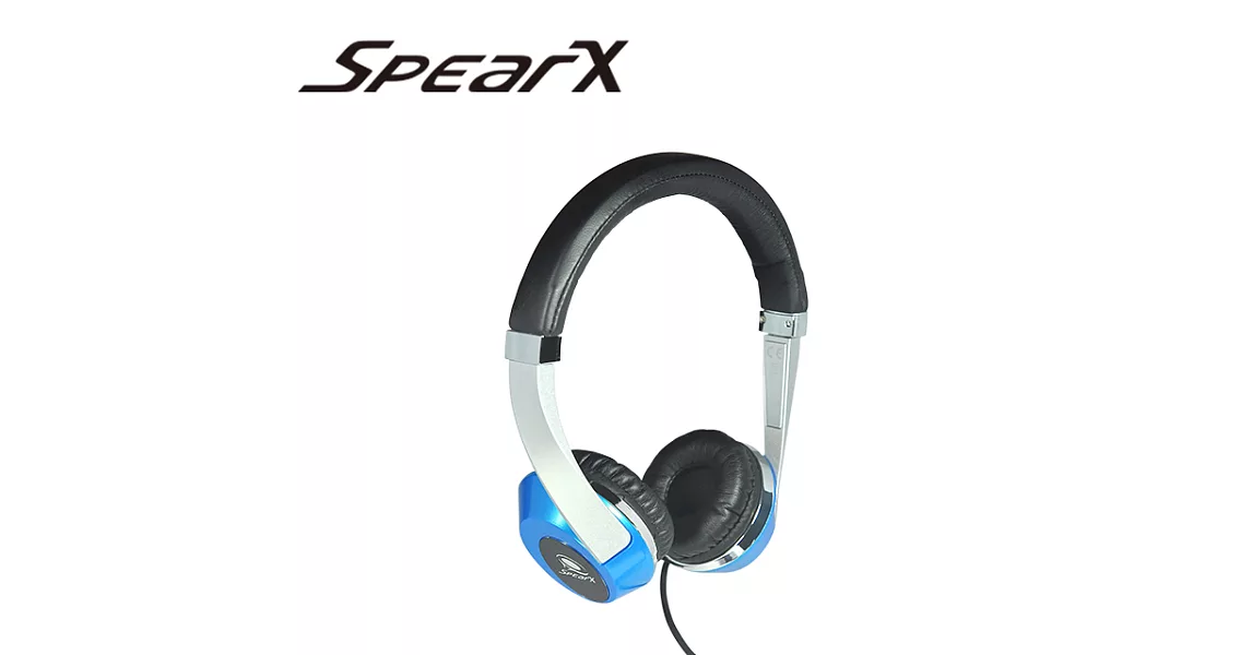 SpearX繽紛時尚輕巧MH-121好聲音x耳罩式耳機(寶藍)