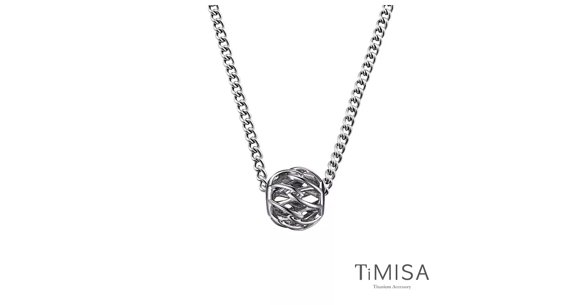TiMISA《交織》純鈦串飾項鍊(M02D)-45
