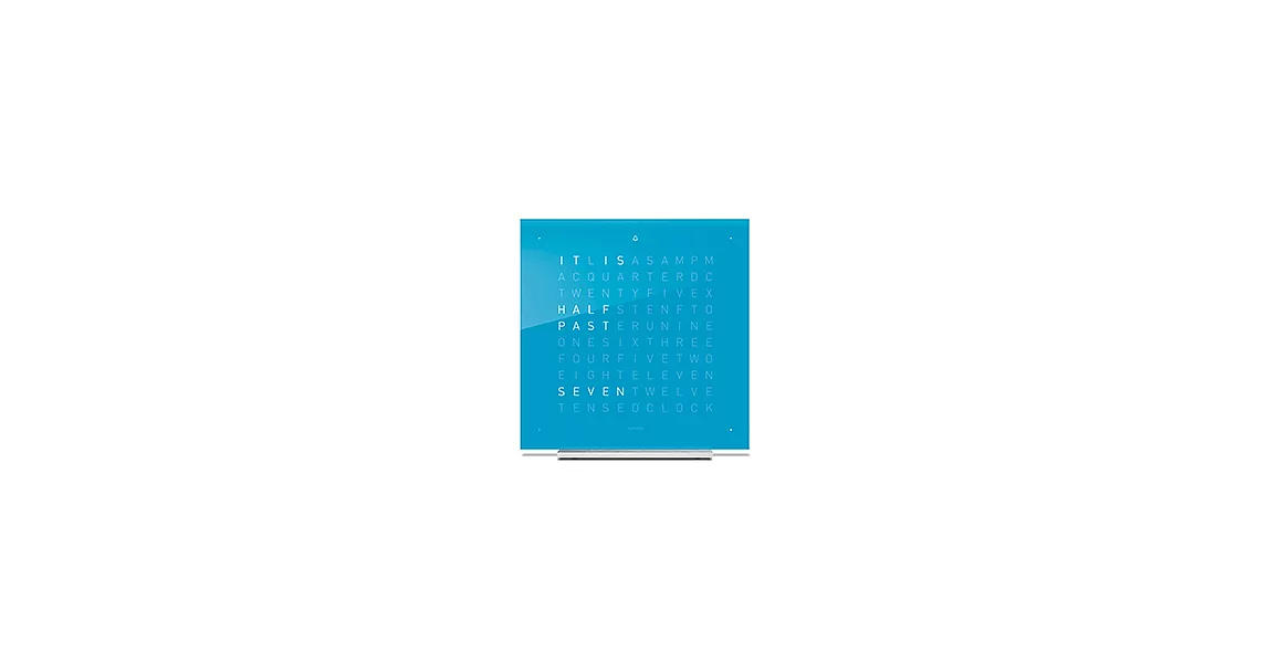 QLOCKTWO Touch 桌鐘 壓克力玻璃經典款-Blue Candy