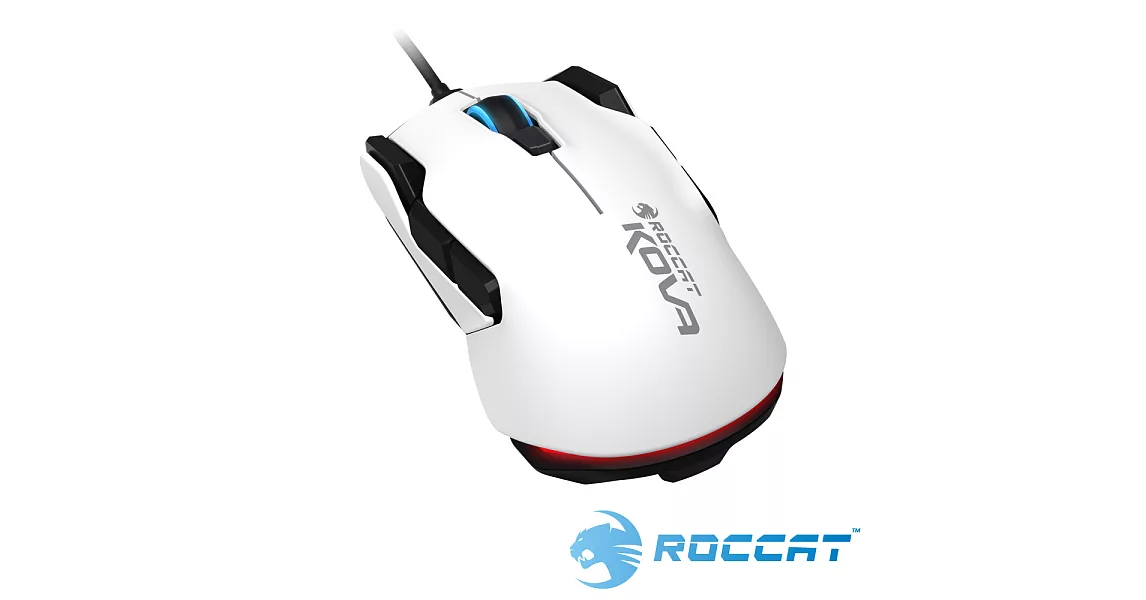 ROCCAT NEW KOVA 光學電競滑鼠-白