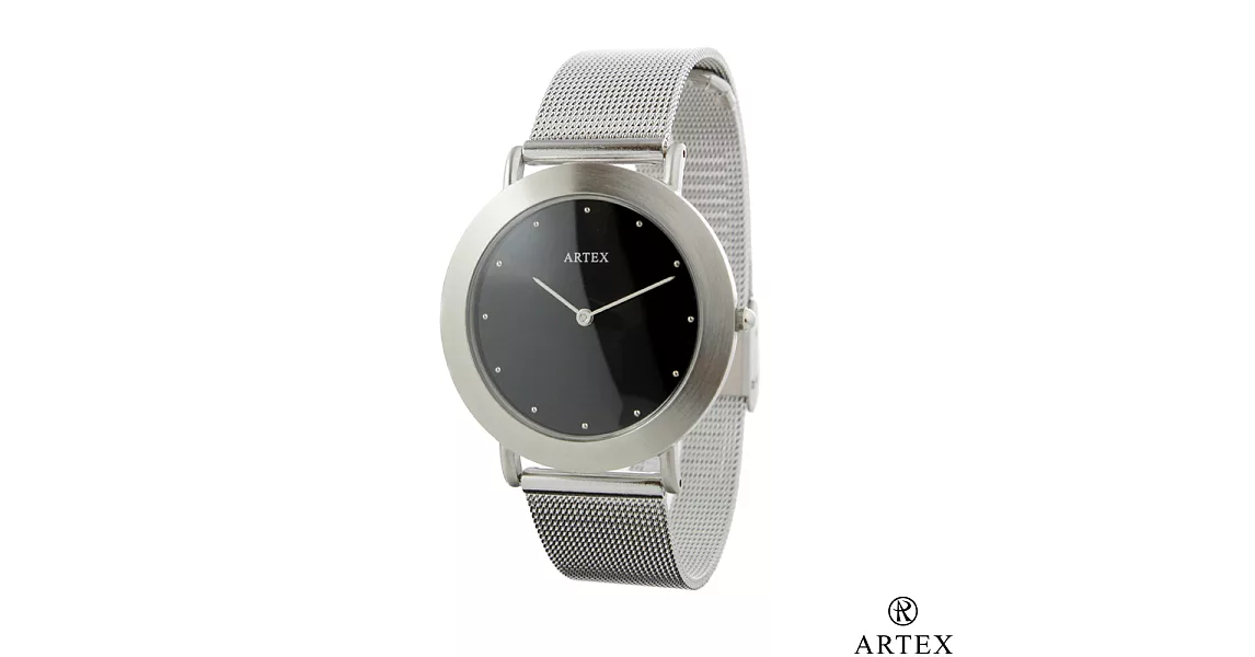 ARTEX 8204不鏽鋼手錶-米蘭錶帶/銀36mm