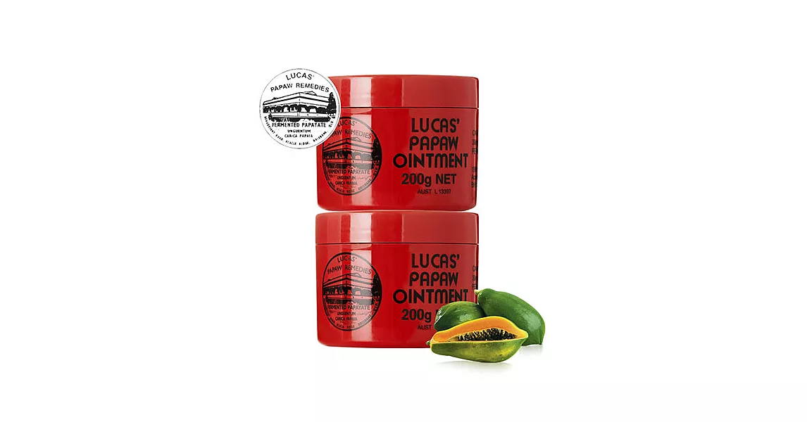 澳洲木瓜霜 Lucas Papaw Ointment 原裝進口正貨 (200g/瓶，共2入)