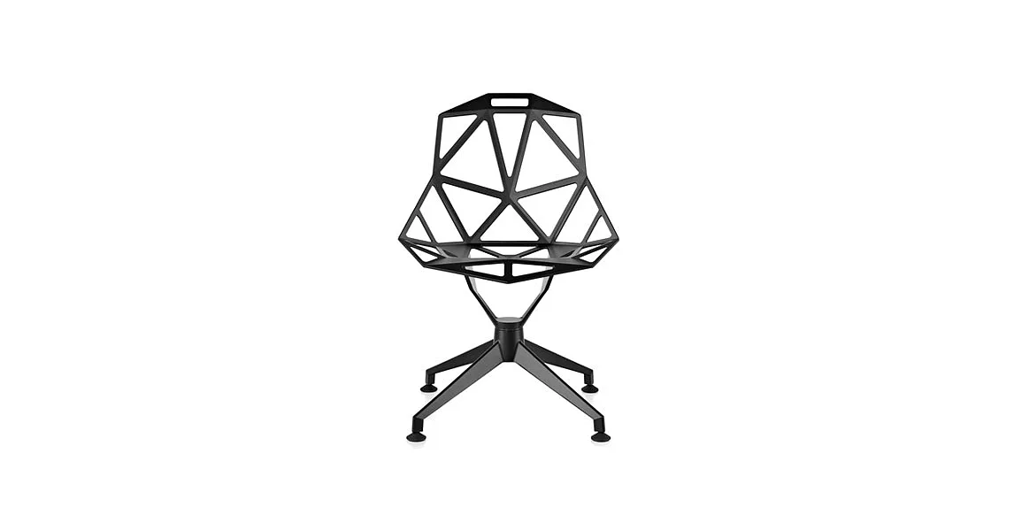 Magis Chair One 4Star 旋轉單椅（俐落黑）