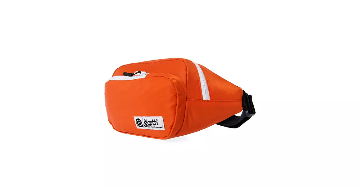 韓國包袋品牌 THE EARTH - WAIST BAG (Orange) 基本系列 防潑水尼龍腰包 (橘)