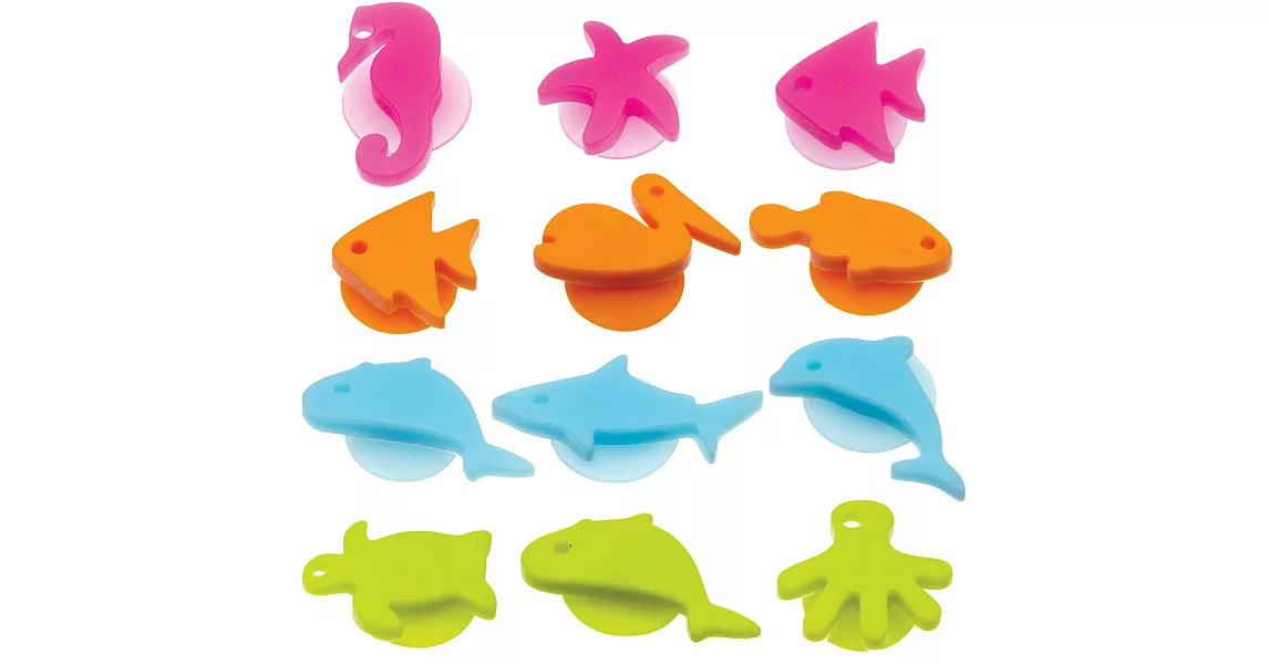 《KitchenCraft》海洋杯子標記組12入