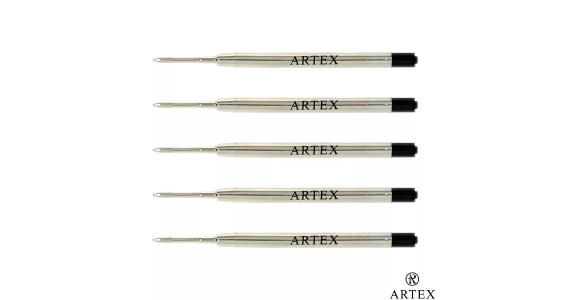 ARTEX中性鋼珠筆芯5入_黑