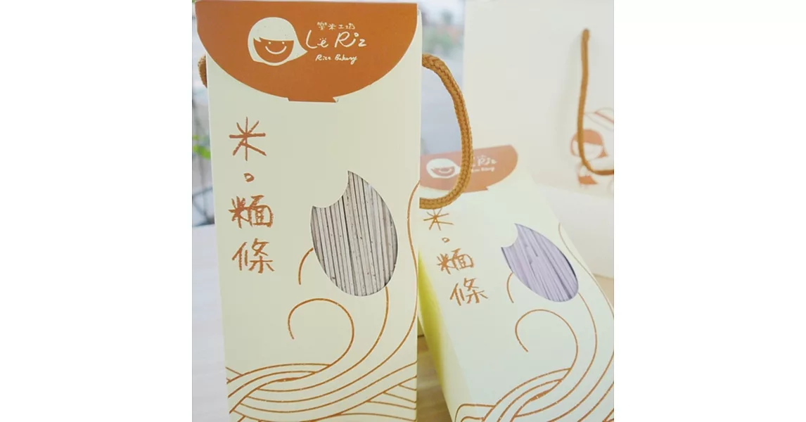 《樂米工坊》米麵條(500g/包，原味*1+蕎麥*1，共兩包)