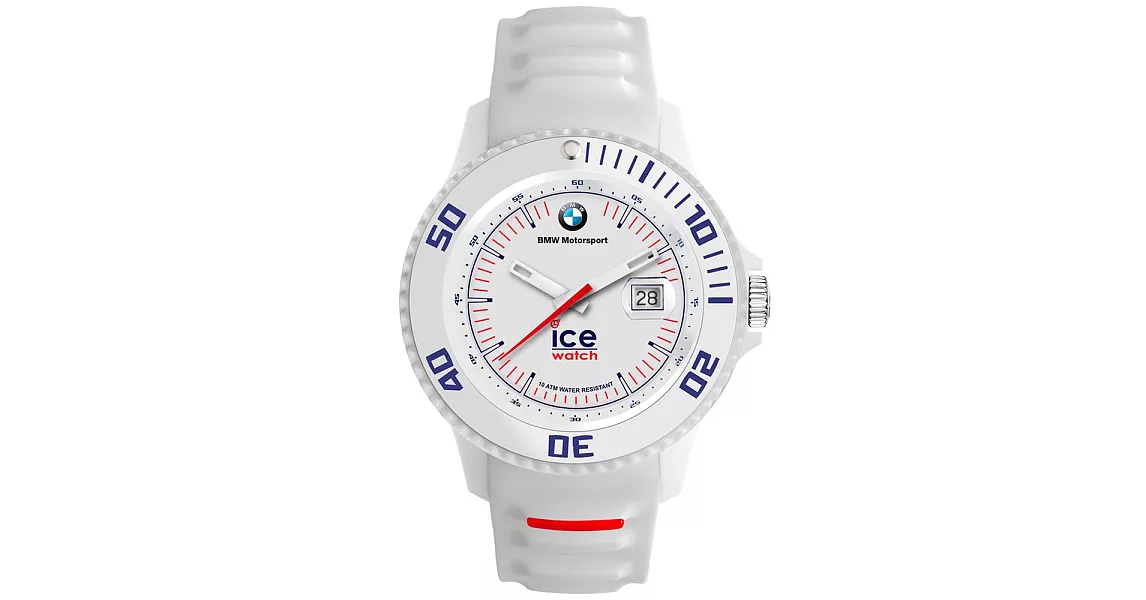 【Ice-Watch】BMW運動系列 摩登潮流腕錶-大 (白 IWBM.SI.WE.B.S.13)