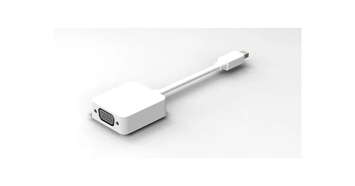 Noda濃情必達—Mini Displayport to VGA 轉接線 鋼琴烤漆小方形版