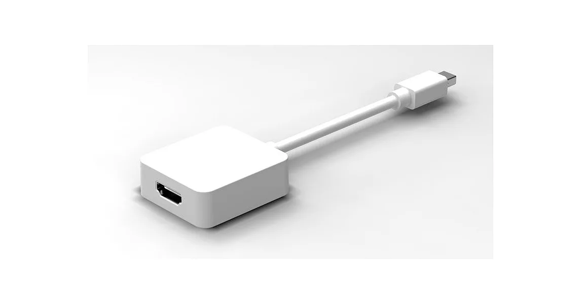 Noda濃情必達—Mini Displayport to HDMI 轉接線 鋼琴烤漆小方形版 支援4K 3840*216