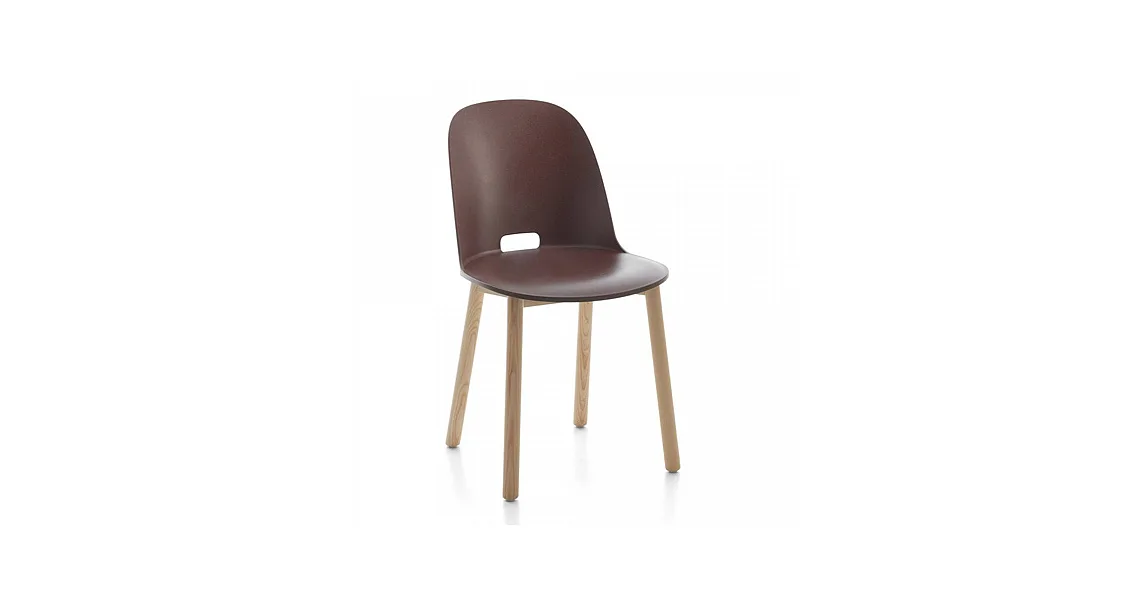 Emeco Alfi 高背單椅（深棕）