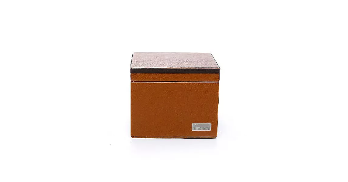 finara費納拉-桌上用品含蓋收納小方盒-(愛馬仕橘)