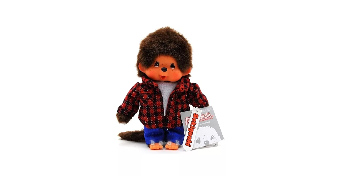 日本Sekiguchi夢奇奇MONCHHICHI【時尚格紋男孩】