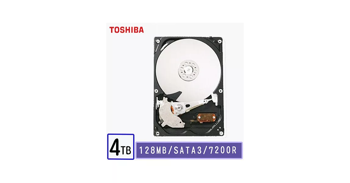 TOSHIBA 東芝 4TB 3.5吋 SATA 72轉 硬碟(MD04ACA400）