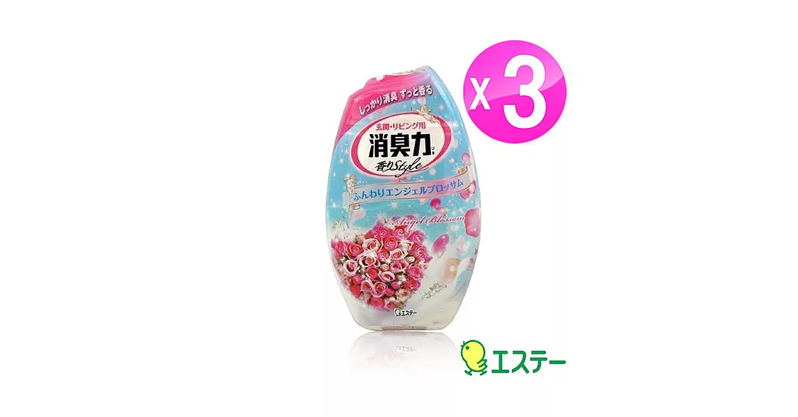 ST雞仔牌 部屋消臭力-玫瑰香400ml (3入) ST-122769